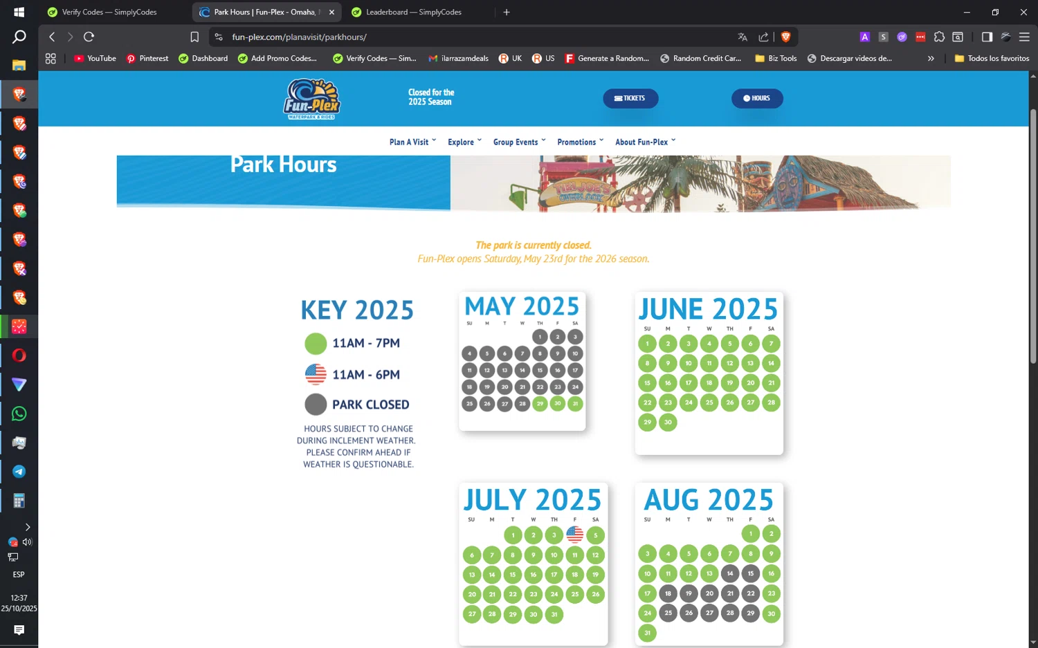 Fun-Plex coupon code screenshot showing code FPFRIENDS applied at Fun-Plex checkout page. Uploaded by SimplyCodes community member ilarrazaM1 on Oct 25, 2025