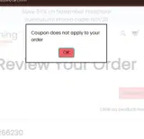 HARVEST25 coupon verification screenshot