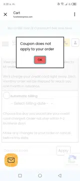 DEC25 coupon verification screenshot