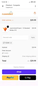 10JASI coupon verification screenshot