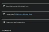 SAVE20 coupon verification screenshot