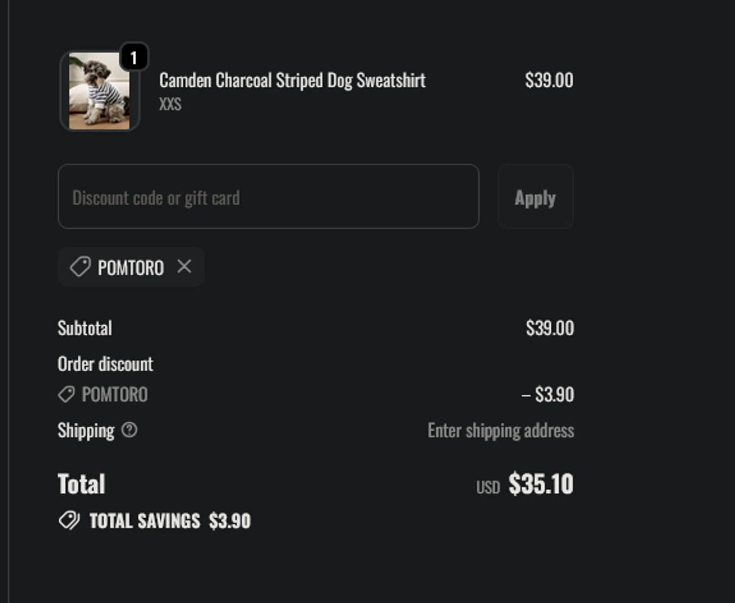 Furb discount code screenshot showing code Pomtoro applied at Furb checkout page. Uploaded by SimplyCodes community member xocelot44x on Nov 20, 2025