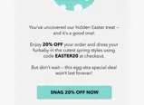easter20 coupon verification screenshot