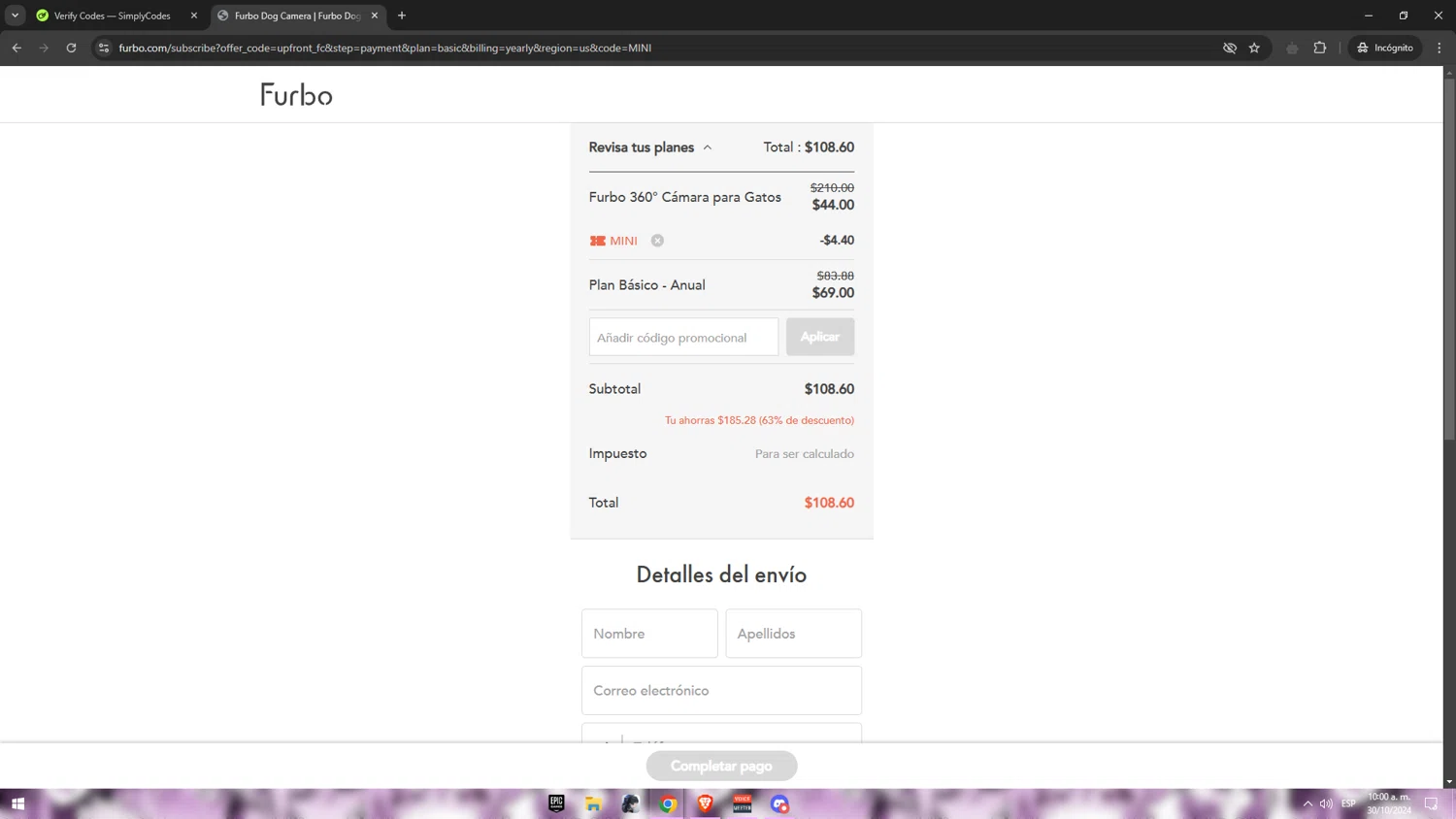 how to use Furbo coupons
