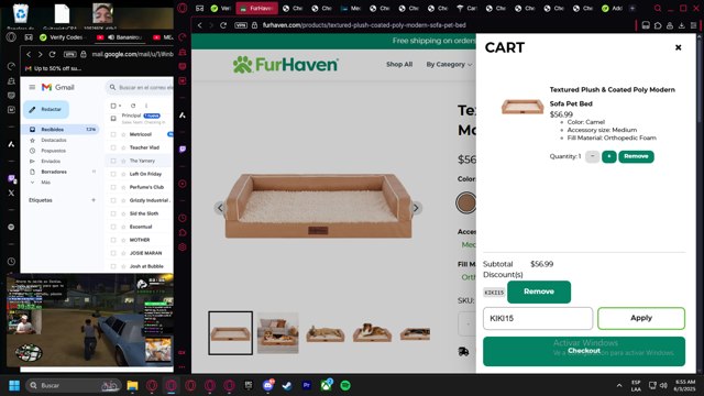 FurHaven Pet Products checkout page showing FurHaven Pet Products promo code box | Screenshot taken by SimplyCodes community member on Jun 3, 2025