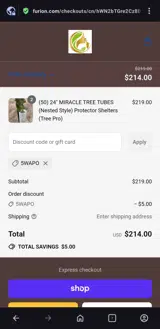 5WAPO coupon verification screenshot