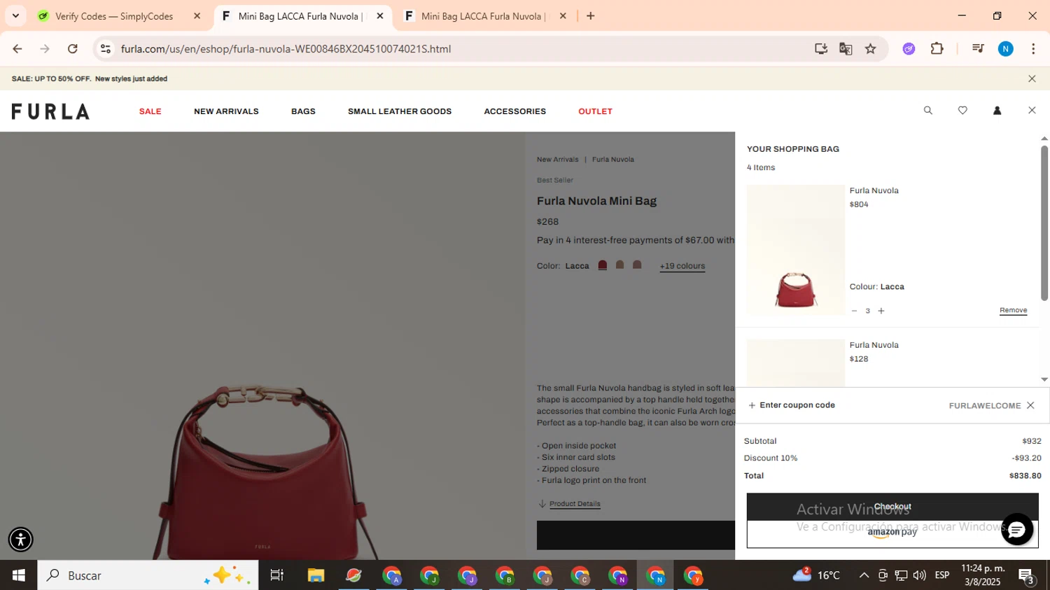 １点限り！VIP顧客セール★累積売上総額第１位┃FURLA★WP00125 1点限り！VIP顧客セール☆累積売上総額第1位！┃PRADA☆1Y657I