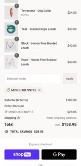 FURLOU coupon verification screenshot