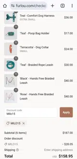FURLOU coupon verification screenshot
