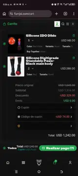 Furrjoi coupon verification screenshot