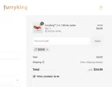 FurryKing coupon verification screenshot