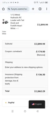 comeback coupon verification screenshot