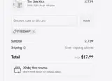 Freeship coupon verification screenshot