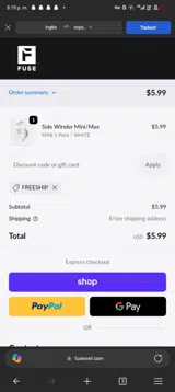 Freeship coupon verification screenshot
