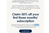 ADMV50 coupon verification screenshot