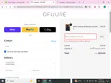 OFUURE coupon verification screenshot