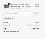 Fuzzle Tube coupon verification screenshot
