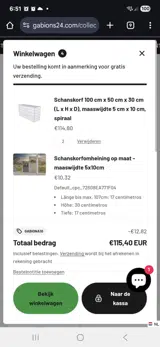 GABIONA10 coupon verification screenshot