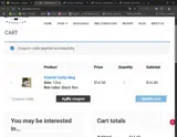COMEBACK15 coupon verification screenshot