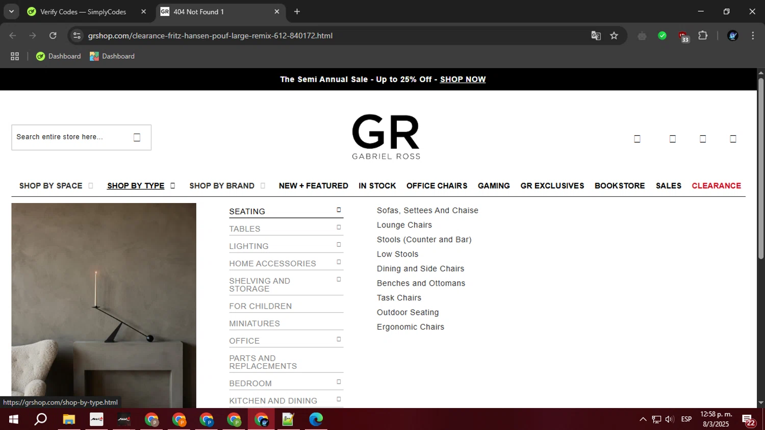 Gabriel Ross discount code screenshot showing code EXTRA10GR applied at Gabriel Ross checkout page. Uploaded by SimplyCodes community member BudgetOwl2519 on Mar 8, 2025