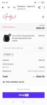 RED5 coupon verification screenshot
