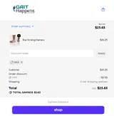 Gait Happens coupon verification screenshot