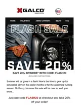 FLASH20 coupon verification screenshot