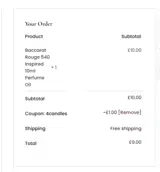 4candles coupon verification screenshot