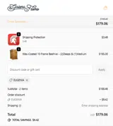 Galena Farms coupon verification screenshot