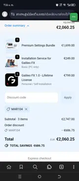 MAR104 coupon verification screenshot