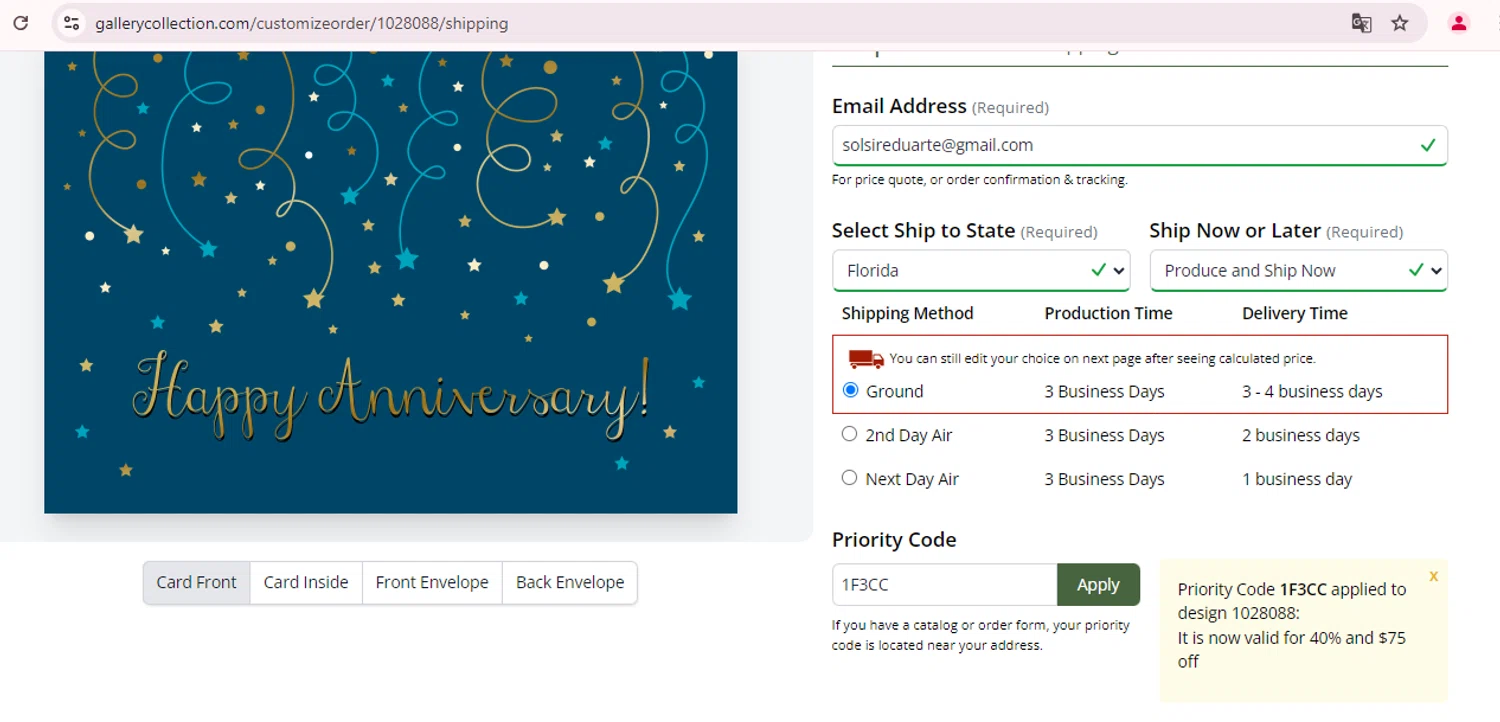 how to use The Gallery Collection coupons