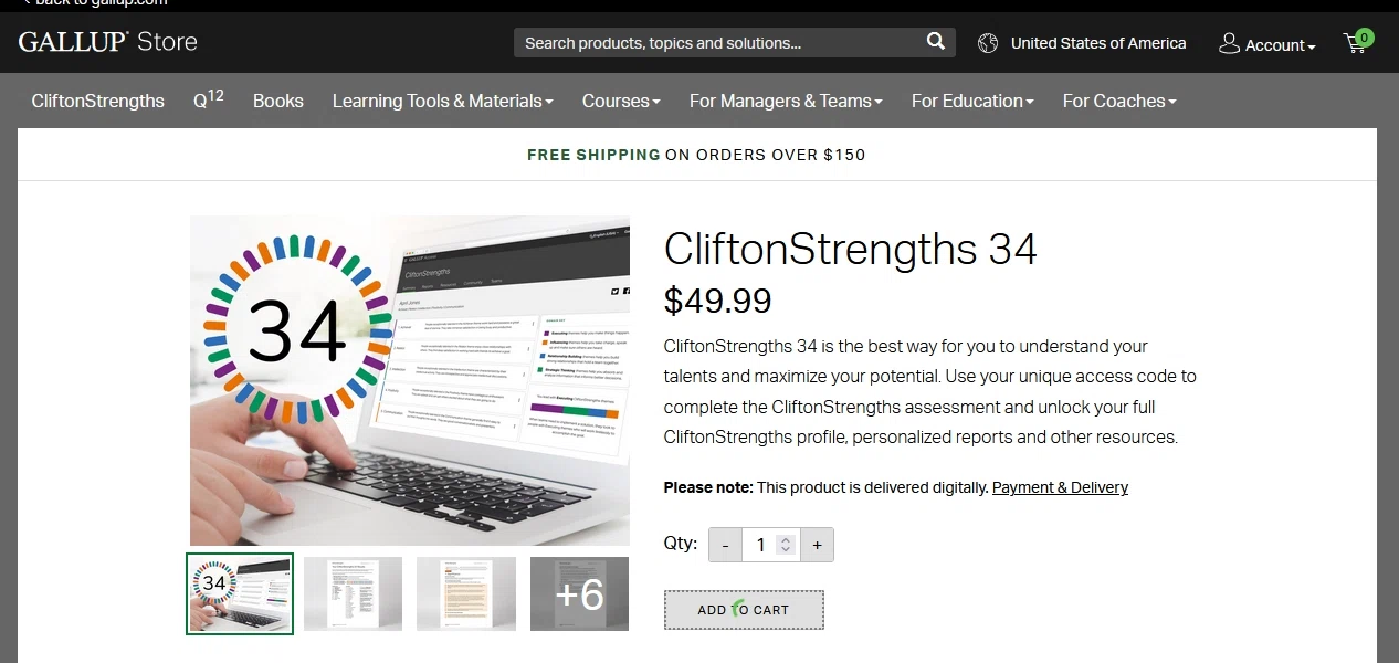 Gallup checkout page showing Gallup promo code box | Screenshot taken by SimplyCodes community member on Aug 3, 2022