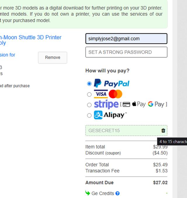 Gambody checkout page showing Gambody discount code box | Screenshot taken by SimplyCodes community member on Aug 22, 2025