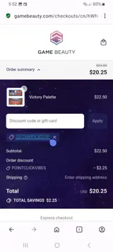 pointclickvibes coupon verification screenshot