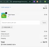 Game Goods coupon verification screenshot