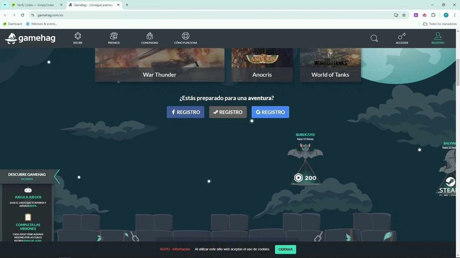 Gamehag checkout page showing Gamehag promo code box | Screenshot taken by SimplyCodes community member on Sep 14, 2024