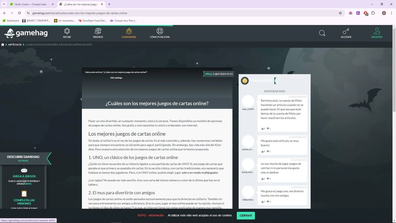 Gamehag checkout page showing Gamehag promo code box | Screenshot taken by SimplyCodes community member on Sep 3, 2024