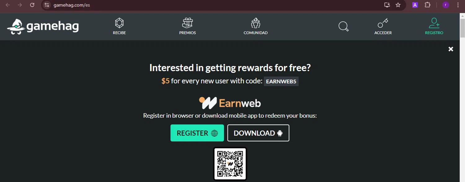 Gamehag checkout page showing Gamehag promo code box | Screenshot taken by SimplyCodes community member on Sep 13, 2024