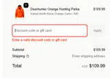 take20 coupon verification screenshot