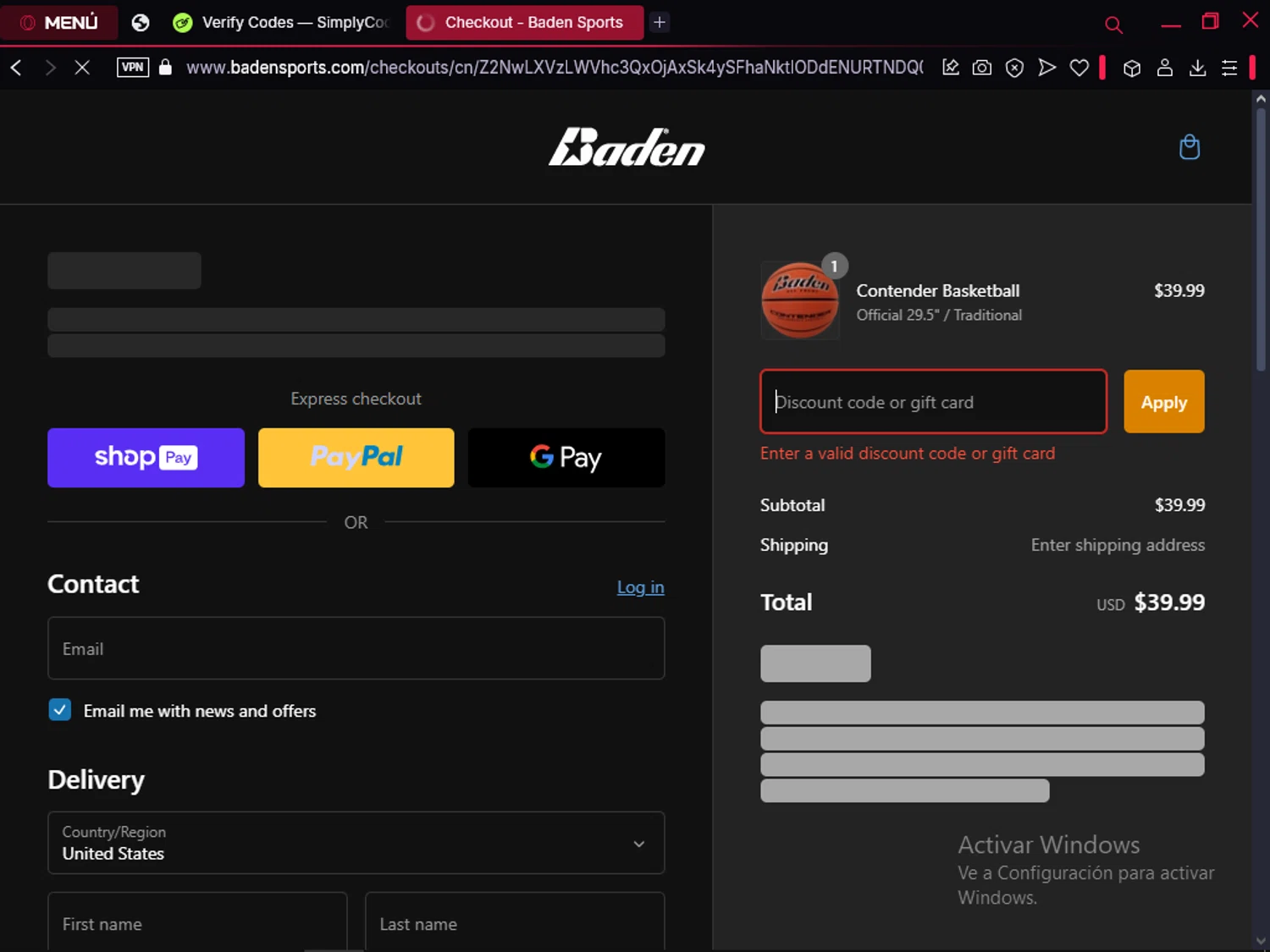 GameSmash promo code screenshot showing code WINTER applied at GameSmash checkout page. Uploaded by SimplyCodes community member MoneyAce864 on Feb 27, 2025