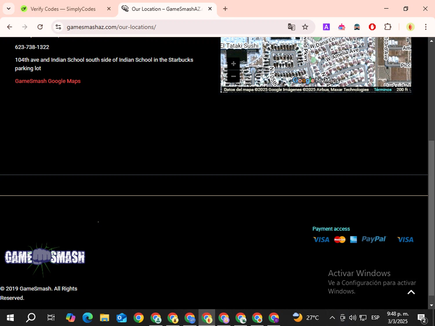 GameSmash promo code screenshot showing code TAKE10 applied at GameSmash checkout page. Uploaded by SimplyCodes community member BonusElite3722 on Mar 4, 2025