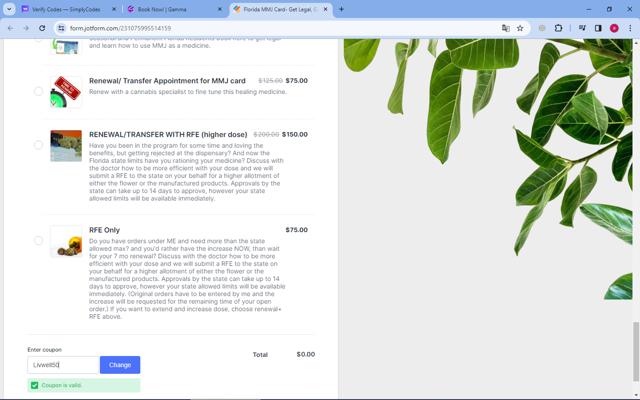 Gamma App checkout page showing Gamma App promo code box | Screenshot taken by SimplyCodes community member on Feb 22, 2024