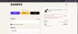 GANDYSAFF15 coupon verification screenshot