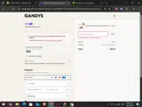GANDYSHOES20 coupon verification screenshot