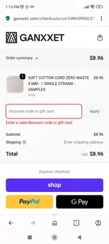 DUAL20 coupon verification screenshot