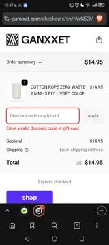 songbirdspirals coupon verification screenshot