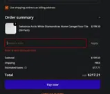 SWISS15 coupon verification screenshot