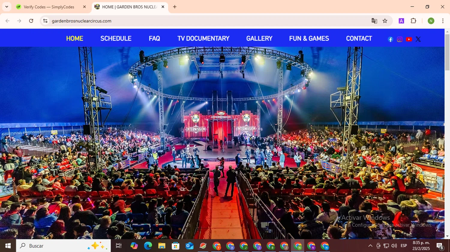 Garden Bros Nuclear Circus promo code screenshot showing code CIRCUS10 applied at Garden Bros Nuclear Circus checkout page. Uploaded by SimplyCodes community member TokenMaverick6956 on Feb 24, 2025