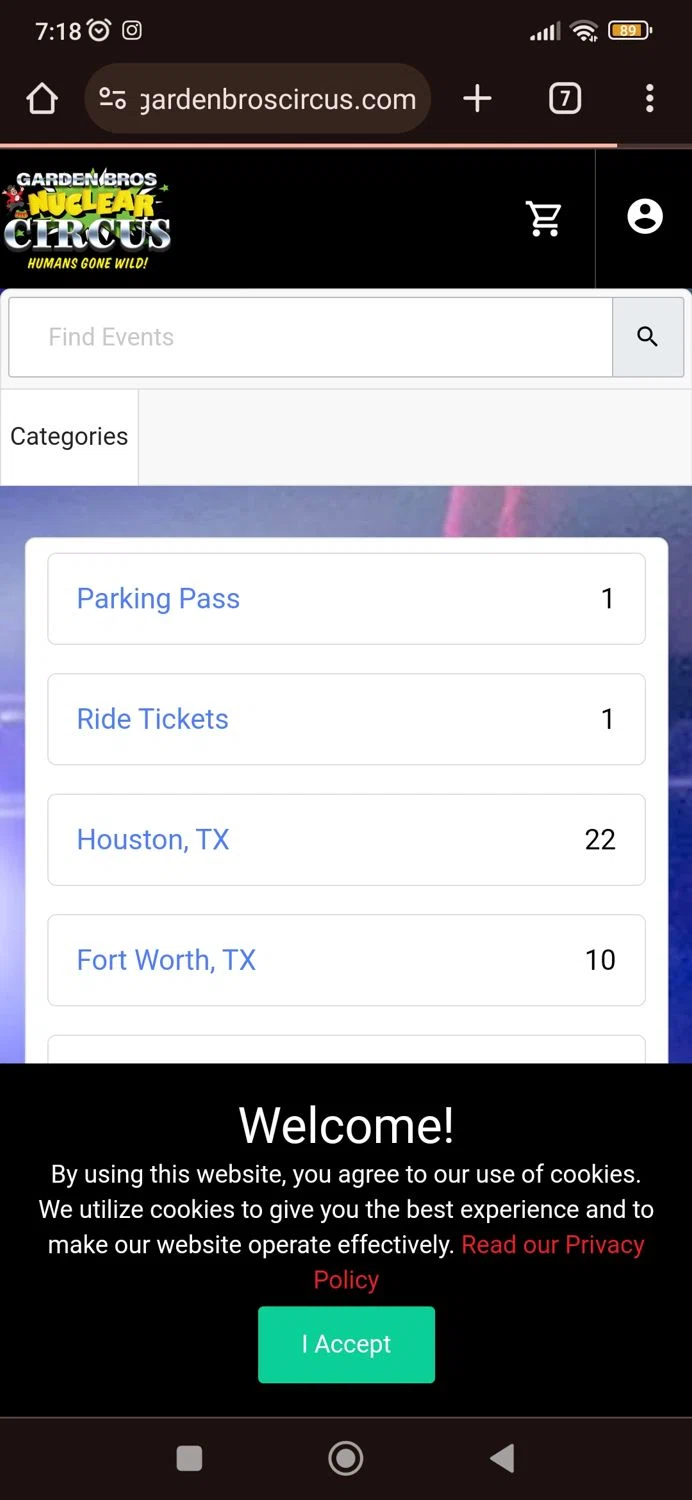 Garden Bros Nuclear Circus checkout page showing Garden Bros Nuclear Circus promo code box | Screenshot taken by SimplyCodes community member on Feb 24, 2024