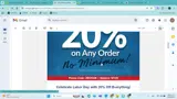 20F25GN coupon verification screenshot